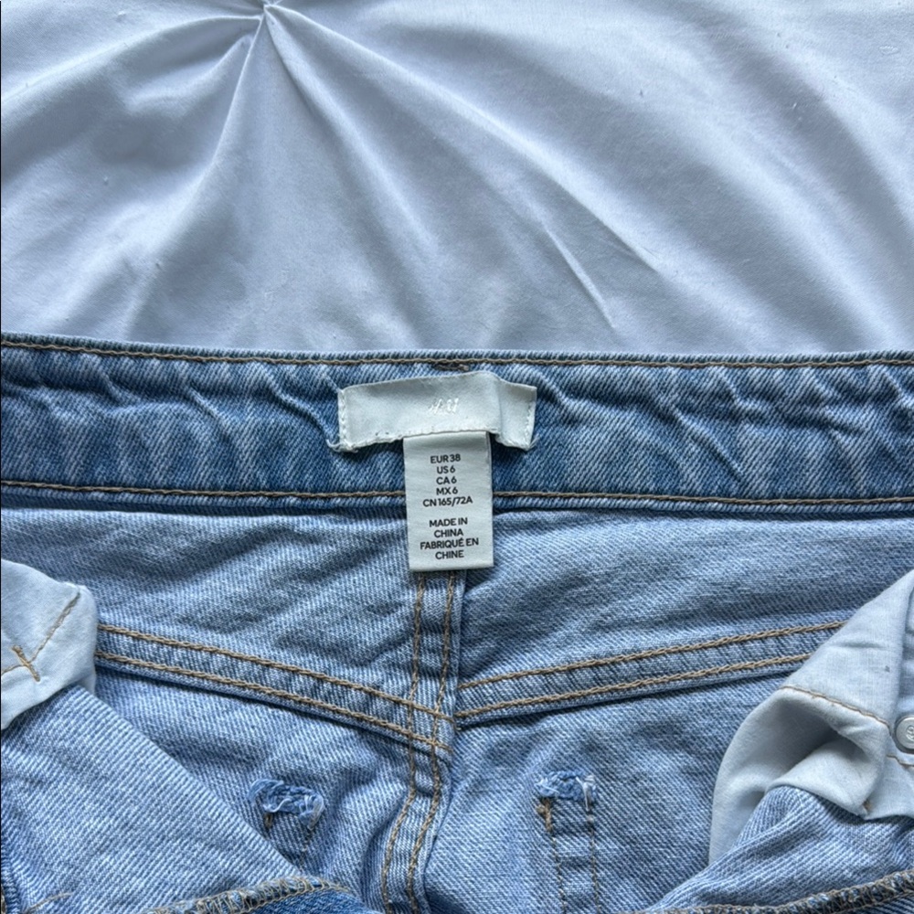 H&M Light Blue Wide Leg, Baggy Jeans